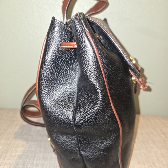 Euc Bally vintage black and brown woven leather backpack Bag - Picture 3 of 9